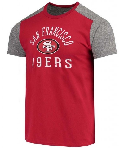 Men's Scarlet, Gray San Francisco 49Ers Field Goal Slub T-shirt $31.34 T-Shirts