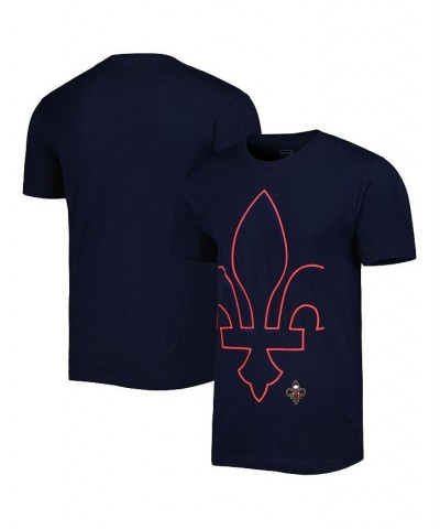 Men's and Women's Navy New Orleans Pelicans Element Logo Pop T-shirt $18.90 Tops