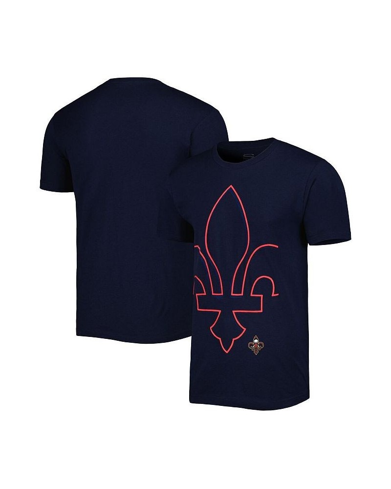 Men's and Women's Navy New Orleans Pelicans Element Logo Pop T-shirt $18.90 Tops