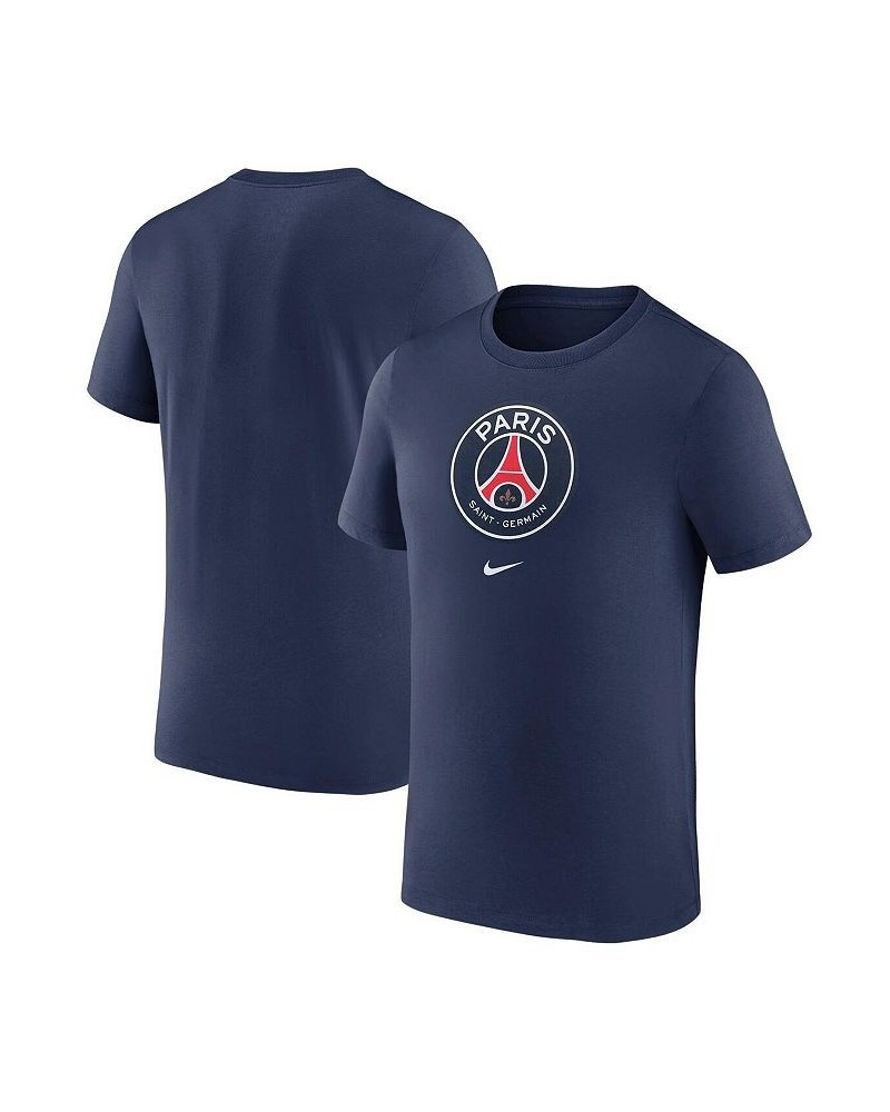 Men's Blue Paris Saint-Germain Crest T-shirt $19.20 T-Shirts