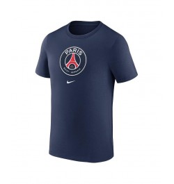 Men's Blue Paris Saint-Germain Crest T-shirt $19.20 T-Shirts