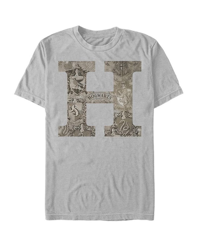 Men's Vintage-Like Hogwarts Short Sleeve Crew T-shirt PD02 $16.10 T-Shirts