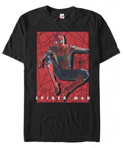 Marvel Men's Spider-Man Jumping Web Slinger, Short Sleeve T-shirt Black $16.10 T-Shirts