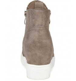 Women's Pennelope Wedge Sneakers Taupe $42.00 Shoes