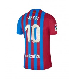 Men's Lionel Messi Blue Barcelona 2021/22 Home Authentic Player Jersey $59.20 Jersey