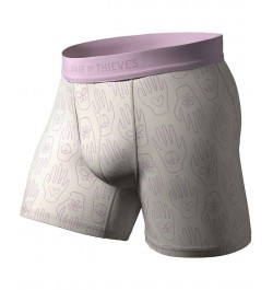 Men's Hustle 2-Pk. 4-Way Stretch Quick-Dry 5" Boxer Briefs Purple $17.02 Underwear