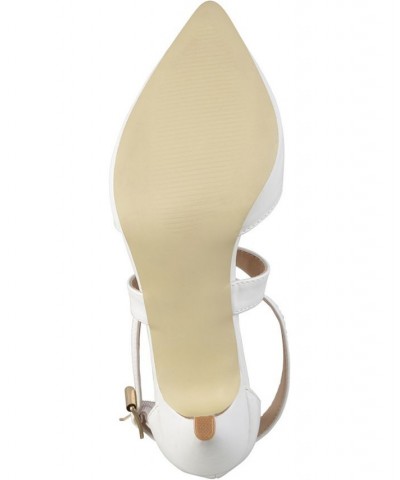 Women's Riva Crisscross Heels White $36.90 Shoes