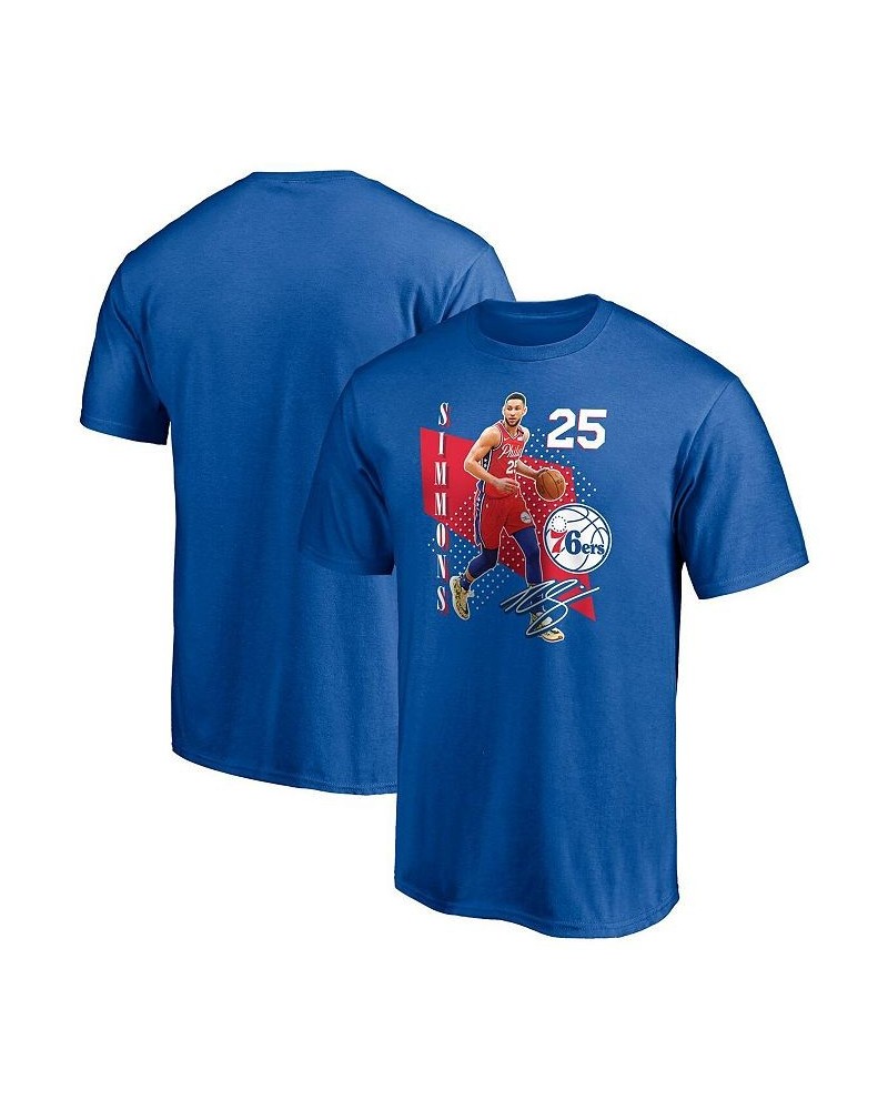 Men's Ben Simmons Royal Philadelphia 76ers Pick Roll T-shirt $17.67 T-Shirts