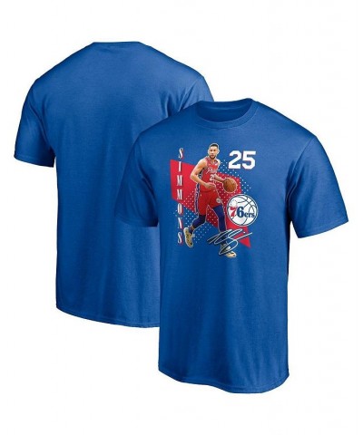 Men's Ben Simmons Royal Philadelphia 76ers Pick Roll T-shirt $17.67 T-Shirts