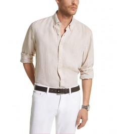 Men's Long Sleeve Linen Shirt PD02 $32.40 Shirts