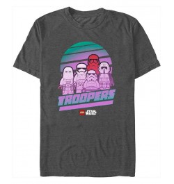 Men's Lego Star Wars Troopers Short Sleeve T-shirt Gray $15.05 T-Shirts