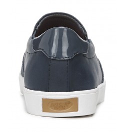 Women's Madison Slip on Sneakers Navy Faux Leather $27.60 Shoes