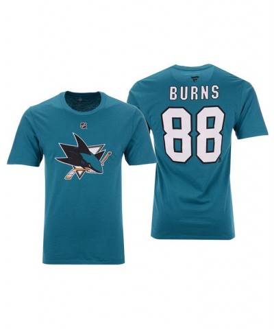 Men's Brent Burns San Jose Sharks Authentic Stack Name & Number T-Shirt $21.50 T-Shirts