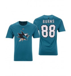 Men's Brent Burns San Jose Sharks Authentic Stack Name & Number T-Shirt $21.50 T-Shirts