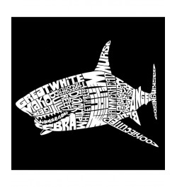 Mens Word Art T-Shirt - Shark Species Gray $23.39 T-Shirts