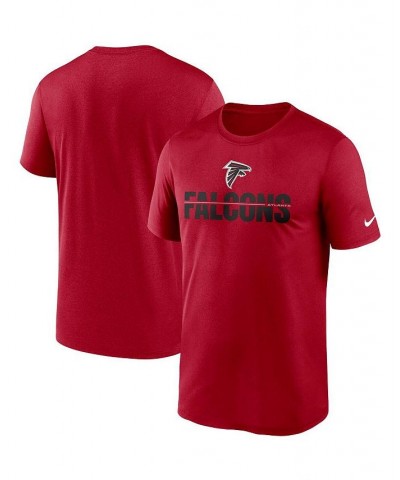 Men's Red Atlanta Falcons Legend Microtype Performance T-shirt $22.50 T-Shirts