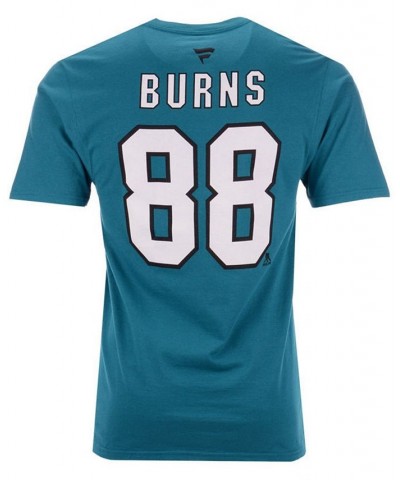 Men's Brent Burns San Jose Sharks Authentic Stack Name & Number T-Shirt $21.50 T-Shirts