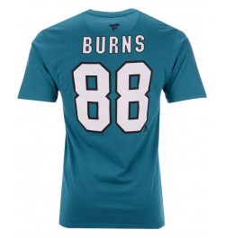 Men's Brent Burns San Jose Sharks Authentic Stack Name & Number T-Shirt $21.50 T-Shirts