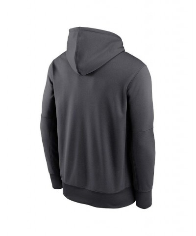 Men's Anthracite Detroit Tigers Bracket Icon Performance Pullover Hoodie $36.00 Sweatshirt