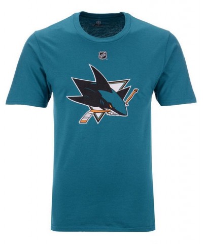 Men's Brent Burns San Jose Sharks Authentic Stack Name & Number T-Shirt $21.50 T-Shirts