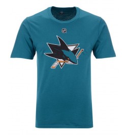 Men's Brent Burns San Jose Sharks Authentic Stack Name & Number T-Shirt $21.50 T-Shirts