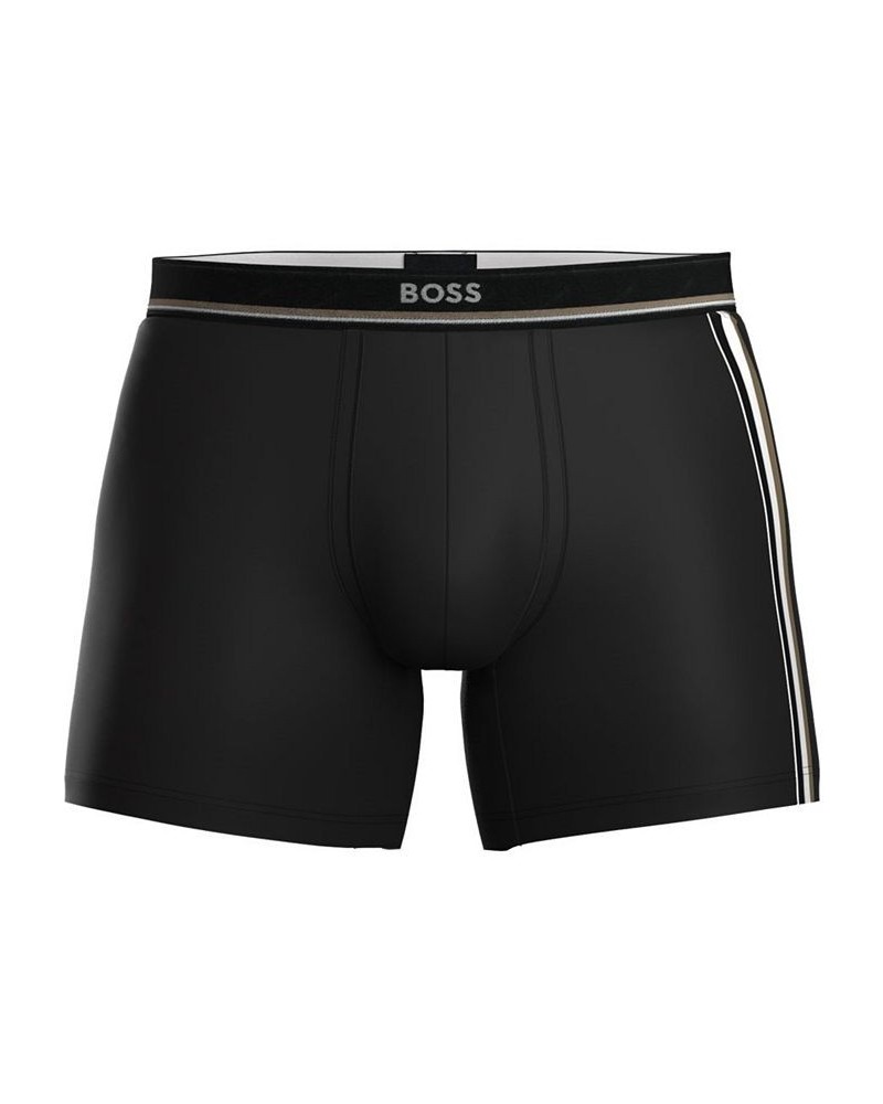 HUGO Men's Relax Logo Waistband Boxer Briefs Black $22.80 Underwear