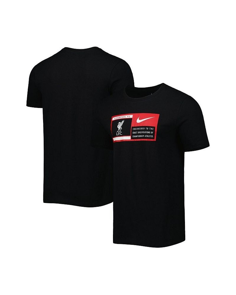 Men's Black Liverpool Jock Tag Performance T-shirt $20.79 T-Shirts