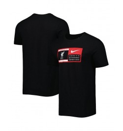 Men's Black Liverpool Jock Tag Performance T-shirt $20.79 T-Shirts