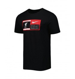 Men's Black Liverpool Jock Tag Performance T-shirt $20.79 T-Shirts