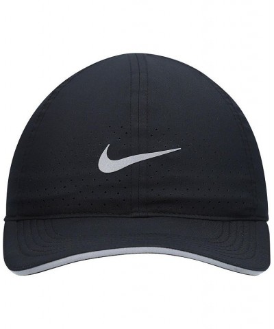 Men's Black Featherlight Adjustable Performance Hat White $17.59 Hats