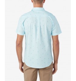 Men's Quiver Stretch Short Sleeve Modern Woven Shirt Blue $31.20 Shirts