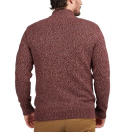 Men's Sid Regular-Fit Marled Half-Zip Sweater Red $49.45 Sweaters