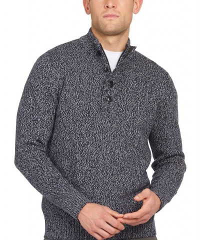 Men's Sid Regular-Fit Marled Half-Zip Sweater Red $49.45 Sweaters