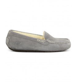 Women's Ansley Moccasin Slippers Gray $45.10 Shoes