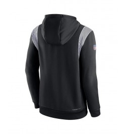 Men's Black Baltimore Ravens Sideline Athletic Stack Performance Pullover Hoodie $45.60 Sweatshirt