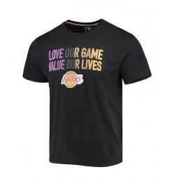 Men's Black Los Angeles Lakers Social Justice Team T-shirt $16.92 T-Shirts