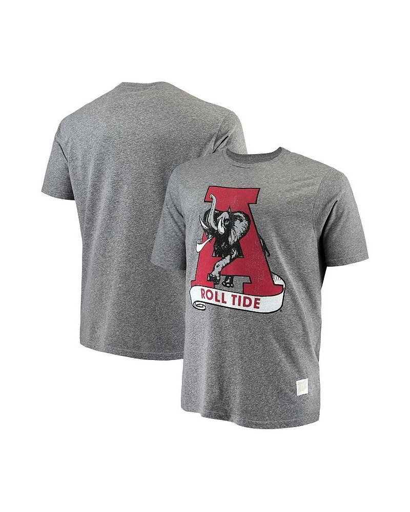 Men's Gray Alabama Crimson Tide Big and Tall Tri-Blend T-shirt $21.50 T-Shirts