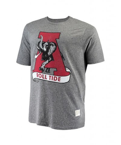 Men's Gray Alabama Crimson Tide Big and Tall Tri-Blend T-shirt $21.50 T-Shirts