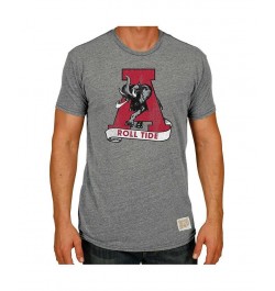 Men's Gray Alabama Crimson Tide Big and Tall Tri-Blend T-shirt $21.50 T-Shirts