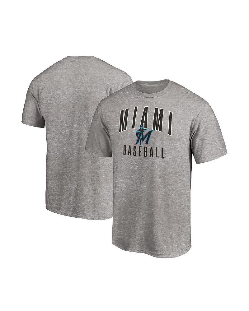 Men's Heathered Gray Miami Marlins Game Legend T-shirt $15.00 T-Shirts