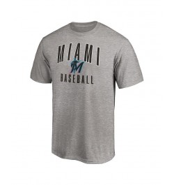 Men's Heathered Gray Miami Marlins Game Legend T-shirt $15.00 T-Shirts