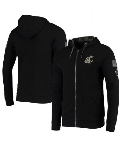 Men's Black Washington State Cougars OHT Military-Inspired Appreciation Waffle Full-Zip Hoodie $27.50 Sweatshirt