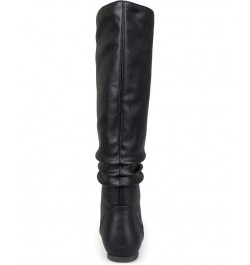 Women's Jayne Wide Calf Boots Black $45.00 Shoes