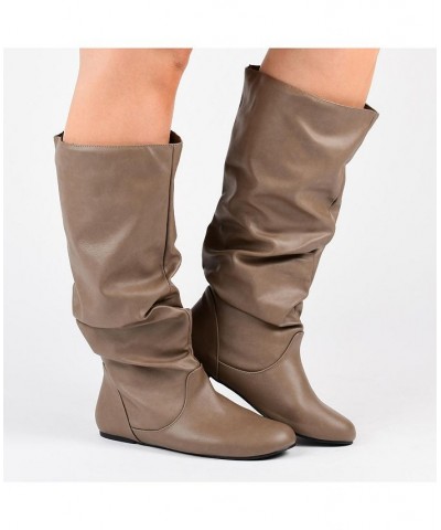 Women's Jayne Wide Calf Boots Black $45.00 Shoes