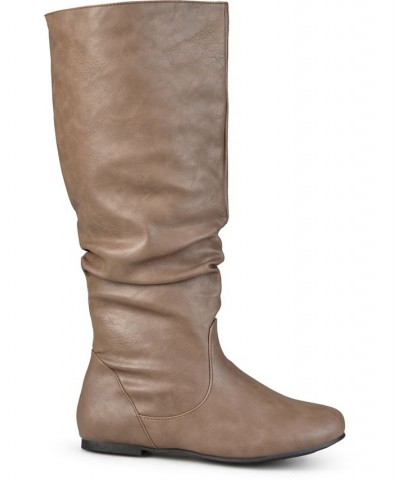 Women's Jayne Wide Calf Boots Black $45.00 Shoes