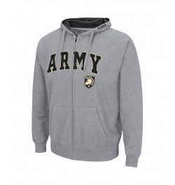 Men's Heathered Gray Army Black Knights Arch & Logo 3.0 Full-Zip Hoodie $29.40 Sweatshirt