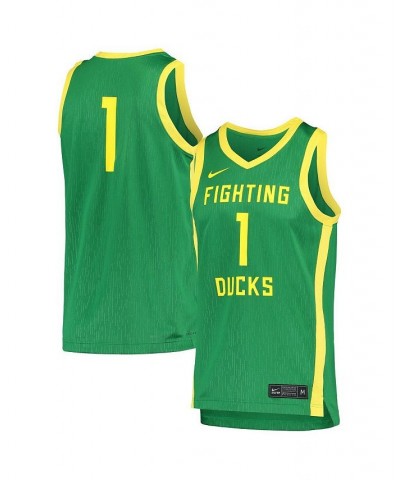 Men's 1 Green Oregon Ducks Replica Basketball Jersey $48.59 Jersey