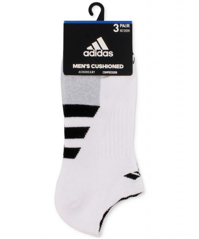 Men's 3-Pk. Cushioned No-Show Socks White $9.57 Socks