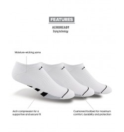 Men's 3-Pk. Cushioned No-Show Socks White $9.57 Socks