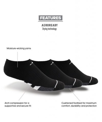 Men's 3-Pk. Cushioned No-Show Socks White $9.57 Socks